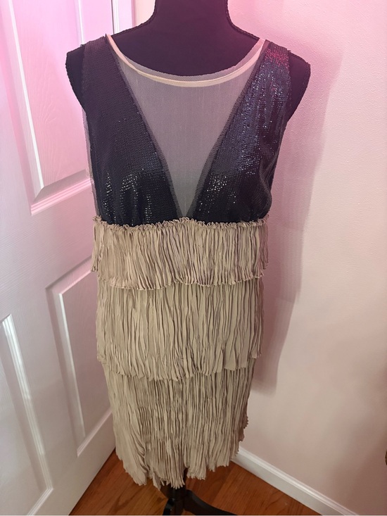BCBGMaxAzria Dresses & Skirts - BCBGMaxAzria “Averil” Taupe Draped Evening Dress
